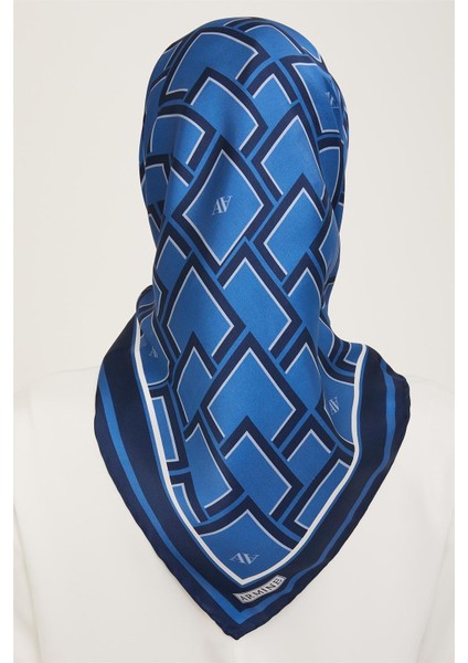 Monogram Desenli Twill İpek Eşarp 24Ya9132 85 33