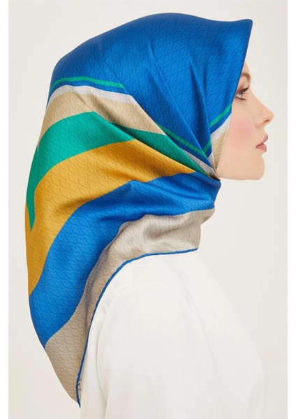 Monogram Desenli Twill İpek Eşarp 24Ya9111 85 85