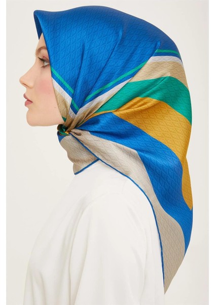 Monogram Desenli Twill İpek Eşarp 24Ya9111 85 85