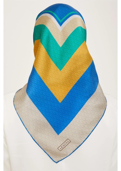 Monogram Desenli Twill İpek Eşarp 24Ya9111 85 85