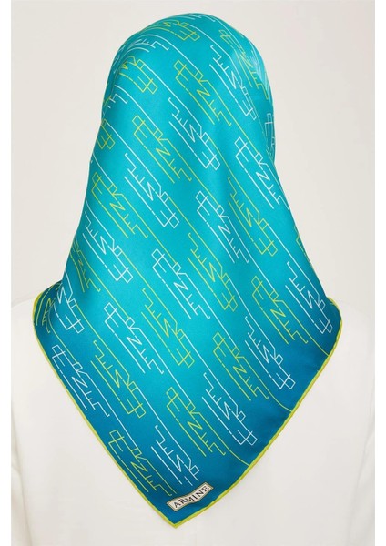 Klasik Desenli Twill İpek Eşarp 24Ya9142 53 36