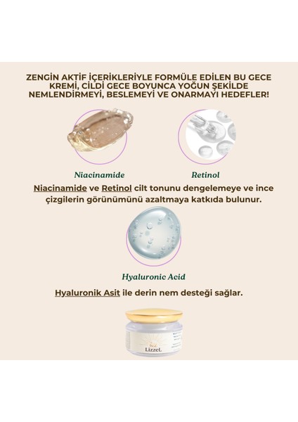 Nıght Cream Moisturizing Anti-Aging Gece Bakım Kremi indirimleri