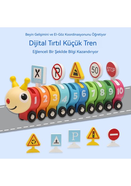 Tırtıl Sayılı Küçük Tren Eğitici Oyuncağı (Yurt Dışından) modelleri