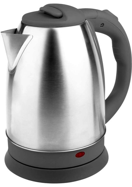 Gizli Rezistanslı Çelik Su Isıtıcı 1.8l, Gri Renkli, Pratik ve Şık Tasarım