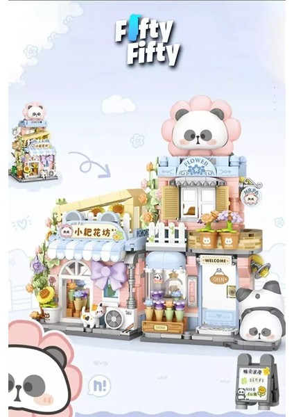 LZ-7202 Loz Çiçek Dükkanı 810 Parça Block Oyuncak