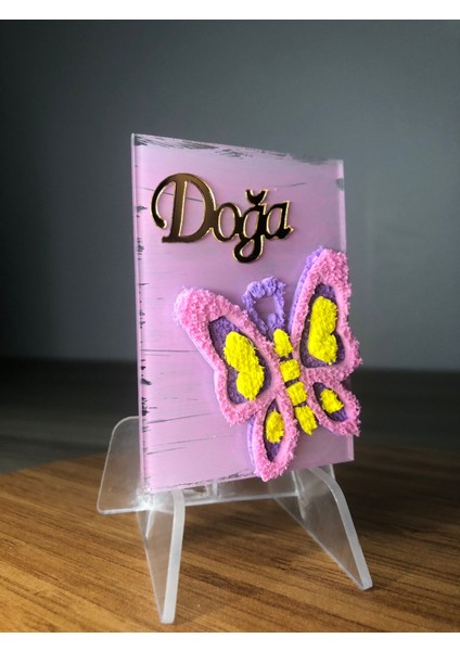 Hediyelik Magnet Dikdörtgen Pleksi Kelebekli Magnet 20 Adet modelleri