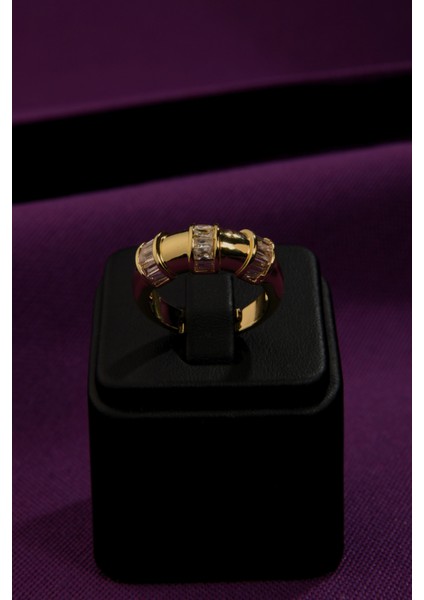 3 Boğumlu Üzeri Baget Taşlı Ayarlanabilir Yüzük Çelik Görünümlü Xp fiyatları