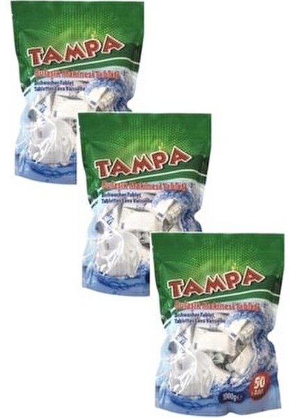 Bulaşık Makinesi Tableti 50 Yıkama Parlatıcı Tuz ve Yağ Çözme Etkisi 1000 g modelleri