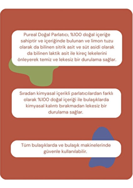 Doğal Bulaşık Makinesi Parlatıcısı Bitki Bazlı 100 Yıkama 500 ml Kireç Lekelerine Karşı fiyatları
