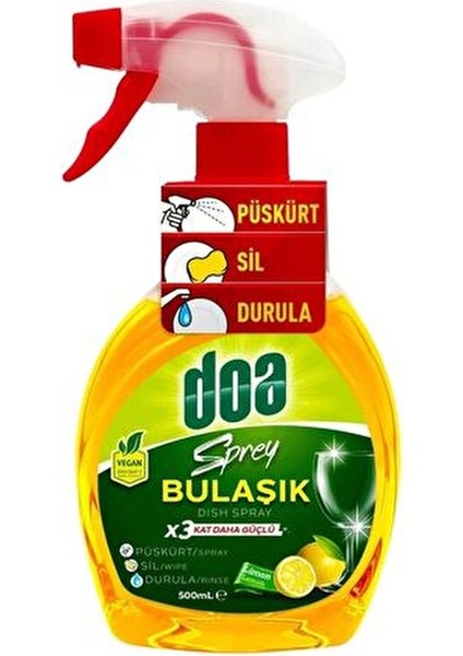 Bulaşık Sprey 500 ml Güçlü Formül ile Yağ ve Kirleri Hızla Yok Eder fiyatları