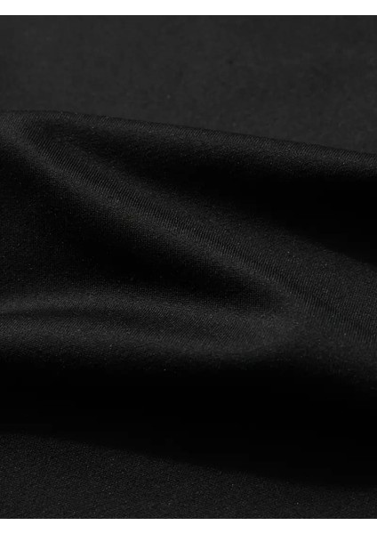 Baskılı Oversize Bisiklet Yaka T-Shirt - Siyah fırsatları