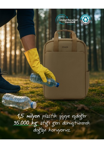 MCE-1523 15.6" Nova Eco Notebook Sırt Çantası Camel