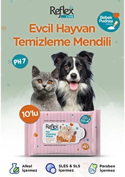 Temizleme Mendili Doğal İçeriklerle Hassas Ciltler İçin 10'lu Paket fiyatları