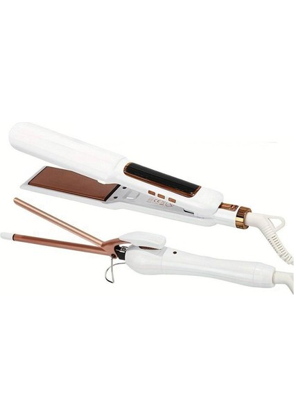 Şık ve Parlak Saçlara Özel Saç Maşası, Beyaz Renk, Yüksek Performans