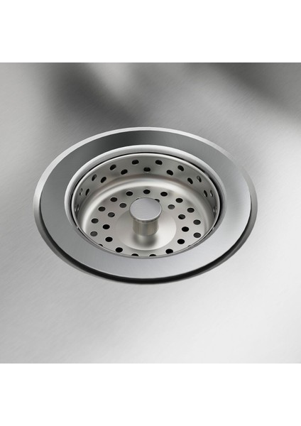 Tek Gözlü Damlalıklı Eviye, Paslanmaz Çelik, 86X47 cm modelleri