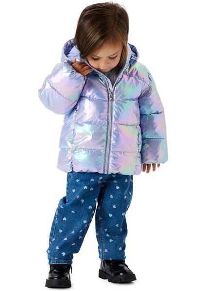 Nmfmolına Puffer Jacket S Mor Kız Çocuk Mont