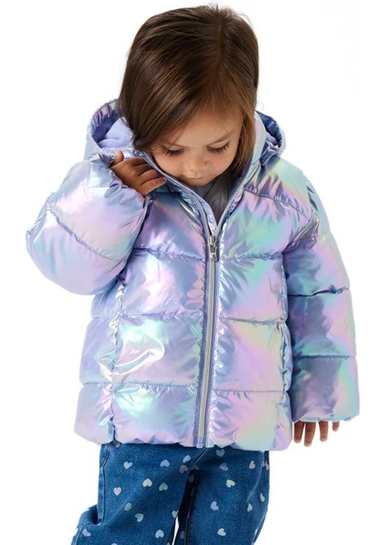 Nmfmolına Puffer Jacket S Mor Kız Çocuk Mont