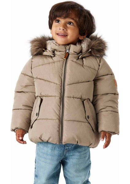 Nmmmathew Puffer Kahverengi Erkek Çocuk Mont