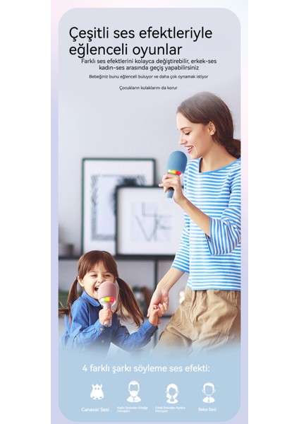 L8 Çocuk K Şarkı Karaoke Cep Telefonu Tv Kablosuz Bluetooth Mikrofon (Yurt Dışından) indirimleri