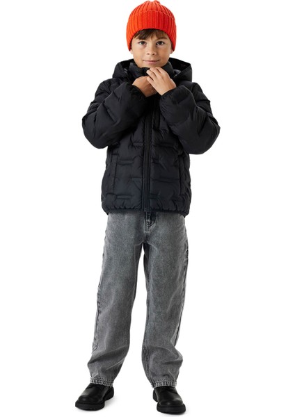 Nkmmason Jacket1 Siyah Erkek Çocuk Mont