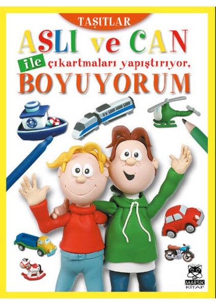 Aslı ve Can ile Çıkartmaları Yapıştırıyor, Boyuyorum - Taşıtlar