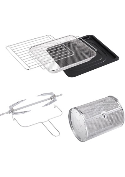 Geniş Kapasiteli 16 Lt 360° Dönüşümlü Zamanlayıcılı Yağsız Fritöz fiyatları