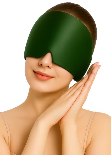 Mıgren Ve Baş Ağrısı Giderici Başlığı Sıcak Ve Soğuk Kompres Şapkası,buz Paketi Bandajı(Yeşil) fırsatları