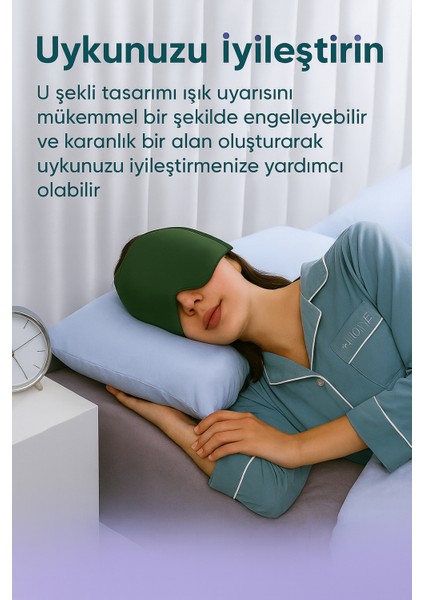 Mıgren Ve Baş Ağrısı Giderici Başlığı Sıcak Ve Soğuk Kompres Şapkası,buz Paketi Bandajı(Yeşil)