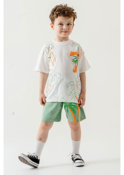 Baskılı Erkek Çocuk Yazlık Takım
