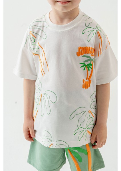 Baskılı Erkek Çocuk Yazlık Takım modelleri