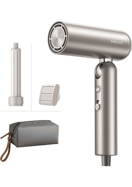 Titanyum Altın Renkli Saç Kurutma Makinesi, Güçlü ve Şık Tasarım