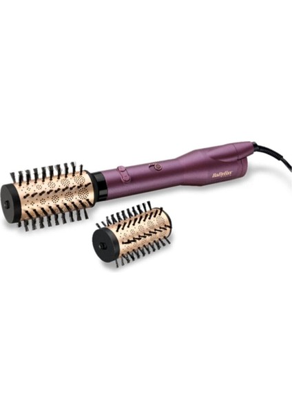 Mor Hava Üflemeli Döner Başlıklı Saç Şekillendirici, 2 Başlık, 650W, Pratik Kullanım