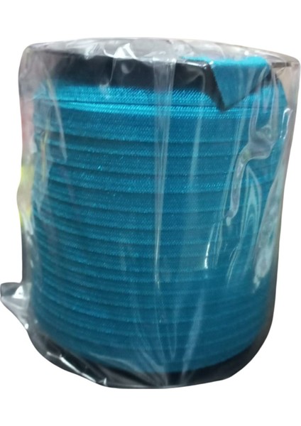 Çamaşır Lastiği Düz 1 cm 1 Metre Petrol Yeşili