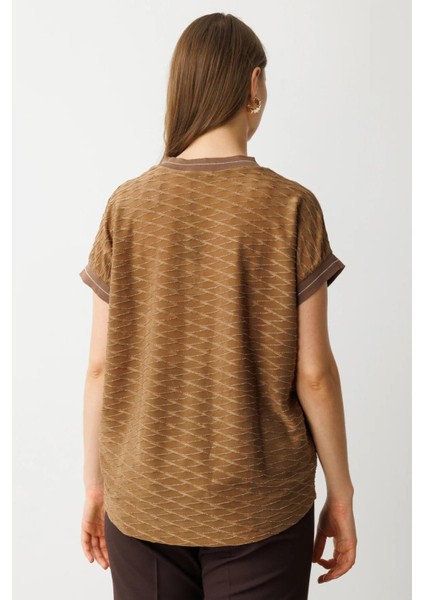 51458 Onteks Ribanalı V Yaka Bluz indirimleri