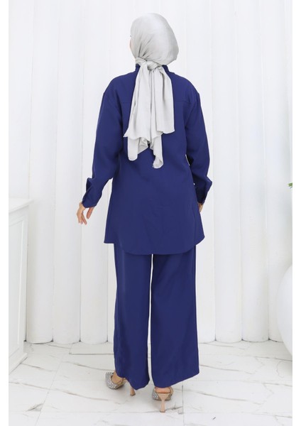 Minimal Taşlı Takım Indigo 19367 fırsatları