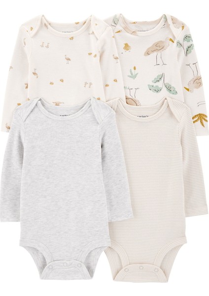 Bebek Uzun Kollu 4lü Body