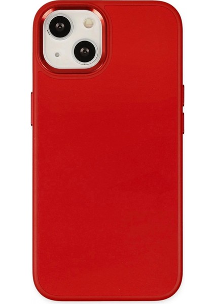 iPhone 14 Plus Kılıf Asya Deri Silikon - Kırmızı
