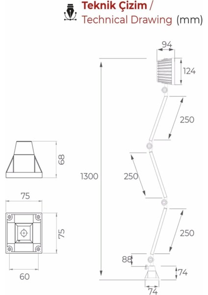 Endüstriyel Makina Aydınlatma Lambası Erc L-12-67 fiyatları