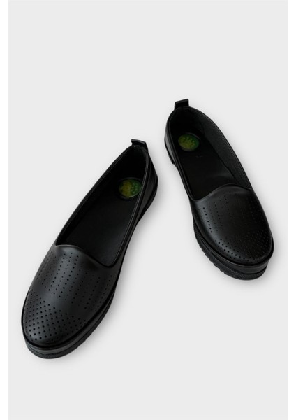 Tam Ortopedik Hava Alan Yumuşak Tabanlı Günlük Anne Babet Siyah