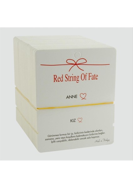 Wizard 2li Anne Kız Yazılı Bileklik Kartı 200 Adet-Beyaz modelleri