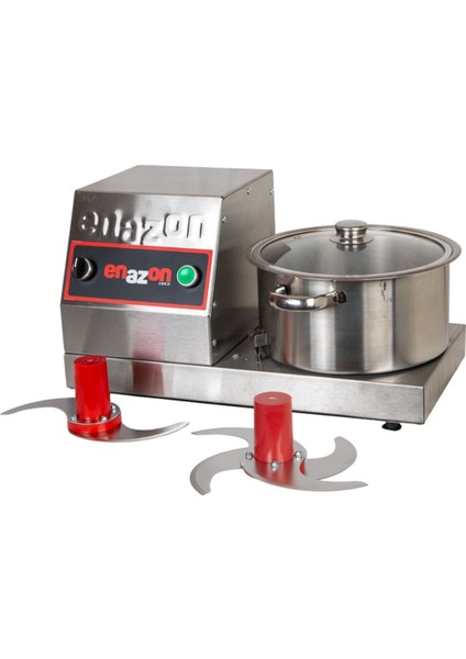 Gri Renkli Çok Amaçlı Doğrama Makinesi, 4 Bıçak, 3 Kg, 5 Litre Kapasiteli