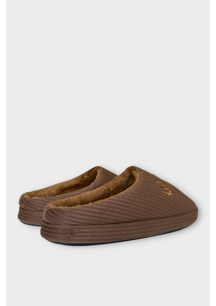 Erkek Hafif Kaydırmaz Taban Ev Terliği Kahverengi indirimleri