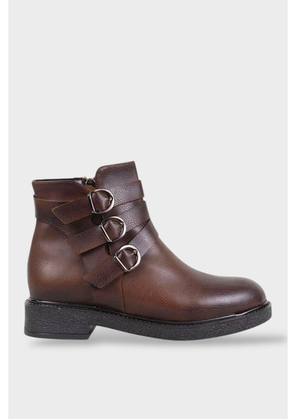 Kemerli Fermuarlı Kadın Bot TABA