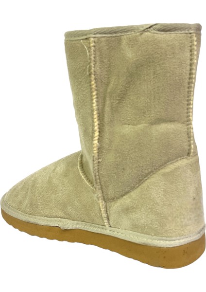 Classic Orta Boy Kadın Süet Bot & Bootie BEJ