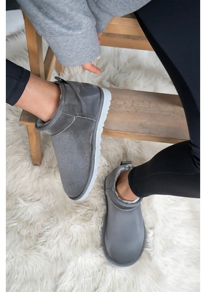 Classic Mini Kadın Süet Bot & Bootie GRİ