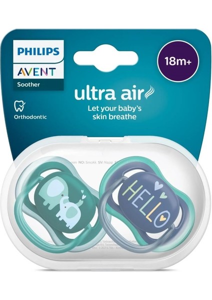 Philips Avent Ultra Air Emzik +18 Ay 2li Erkek SCF349/18