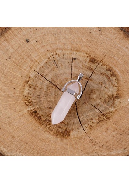 Wizard Pembe Kuvars Point Kolye Ucu-Açık Pembe fiyatları