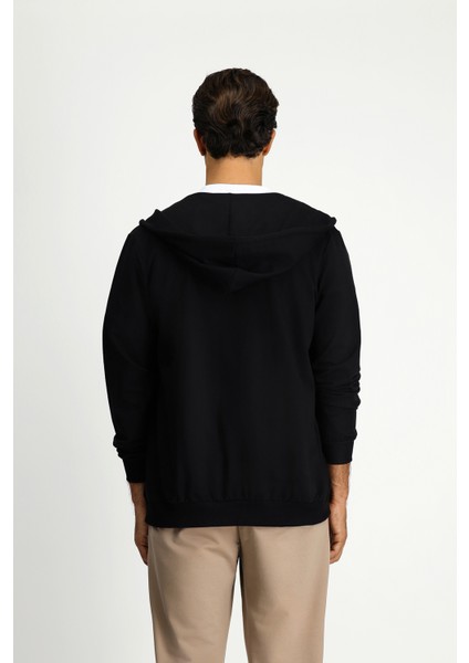 Kapüşonlu Fermuarlı Regular Fit Sweatshirt