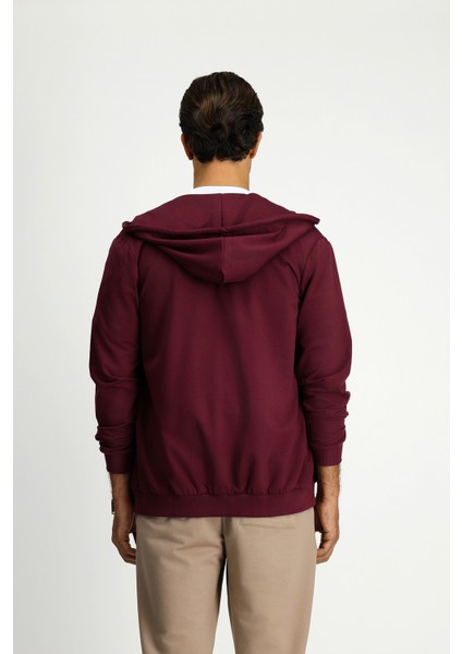 Kapüşonlu Fermuarlı Regular Fit Sweatshirt