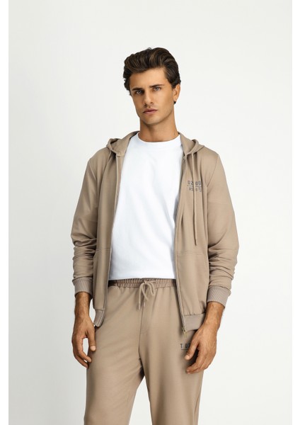 Kapüşonlu Fermuarlı Regular Fit Sweatshirt